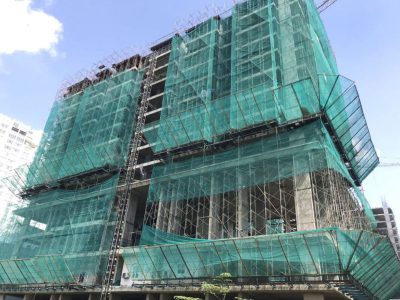 Các ứng dụng thực tế của lưới cước bảo vệ che chắn bụi công trình