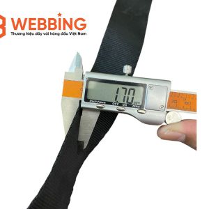 Dây đai Polyester 3.8cm – Đen – 1.5T