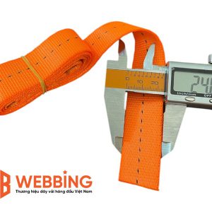 Dây đai Polyester 2.5cm – vàng – 0.8T