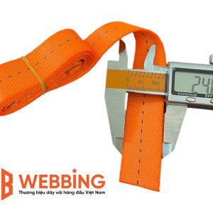 Alternative view of Dây đai Polyester 2.5cm - Cam - 0.8T - Bóng