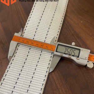 Dây đai Polyester 7.5cm (5:1) màu trắng