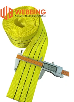 Dây đai Polyester: 7.5cm màu vàng