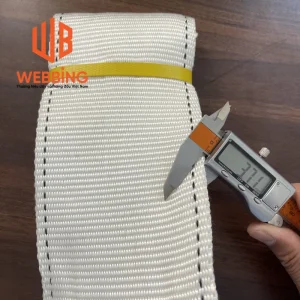 Dây đai Polyester: 12.5 cm (6:1) – màu trắng