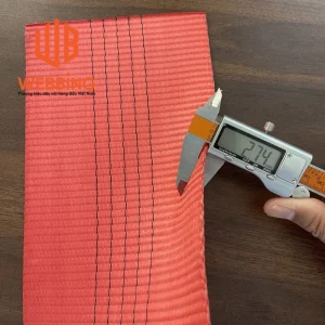 Dây đai Polyester: 12.5 cm màu đỏ