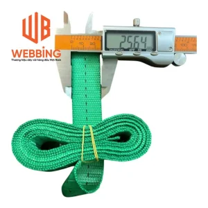 Dây đai Polyester 2.5cm – Xanh – 0.8T – Bóng