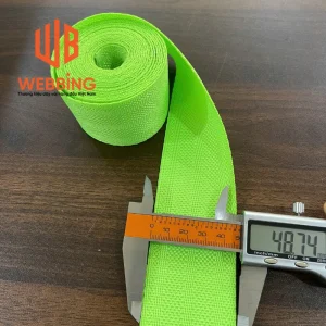 Dây đai Polyester 5cm – vàng chanh – 2T