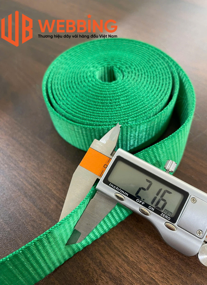 Dây đai Polyester 3.2cm – xanh